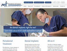 Tablet Screenshot of mkperioimplants.com